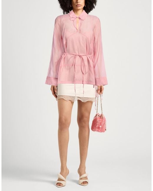 Saks Potts Pink Top Cotton, Silk
