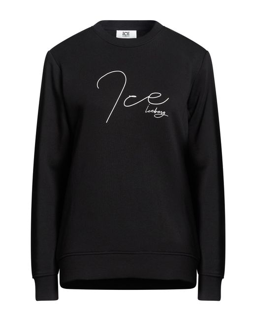 Ice Iceberg Black Sweatshirt Cotton