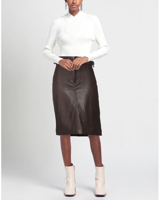 Isabel Marant Brown Midi Skirt