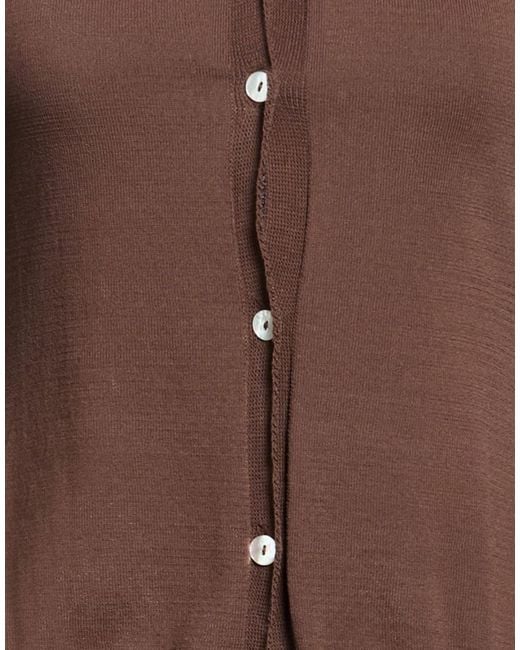 Please Brown Shirt Viscose, Polyamide