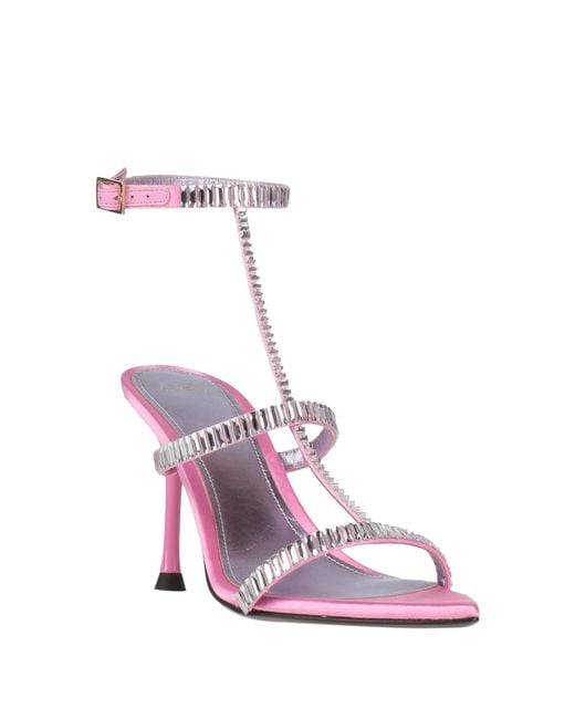 ALEVI Pink Sandals Textile Fibers