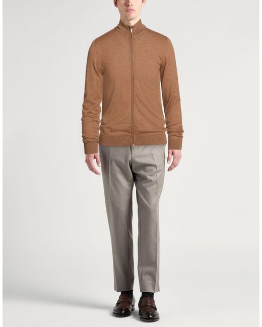 Moorer Brown Cardigan for men