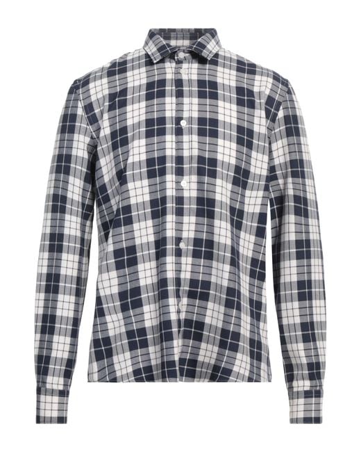 Dondup Blue Shirt Polyester, Viscose for men