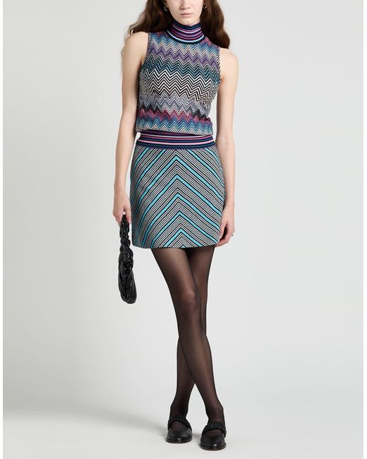 Missoni Blue Turtleneck Wool