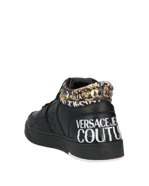 Versace Black Sneakers Soft Leather for men