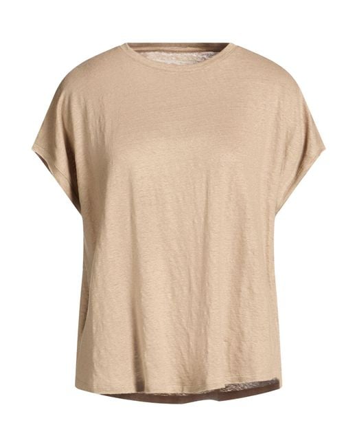 Majestic Filatures Natural Sand T-Shirt Linen, Elastane