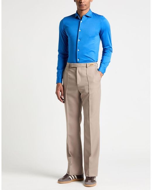 Fedeli Blue Shirt for men