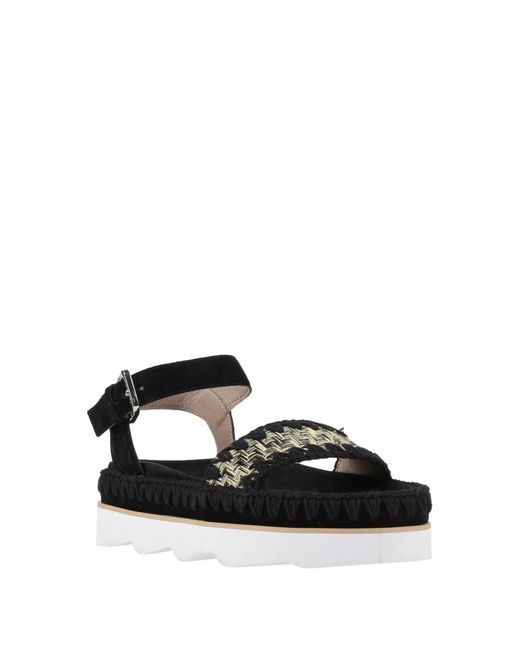 Mou Black Sandals