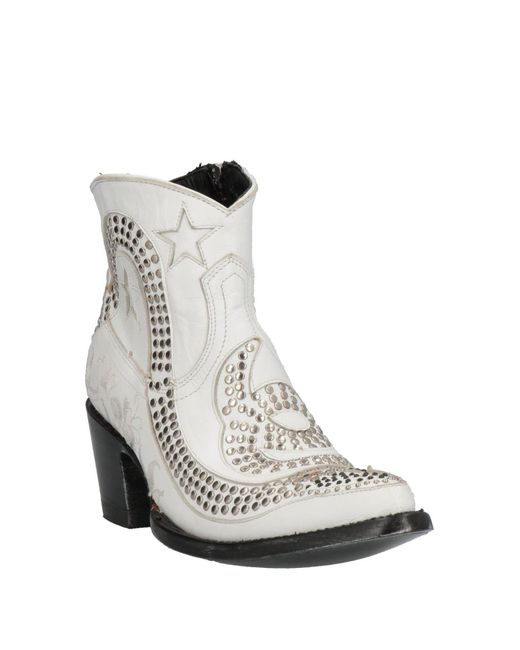 Mexicana White Ankle Boots