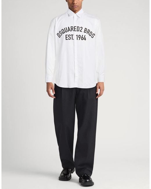 DSquared² White Shirt Cotton for men
