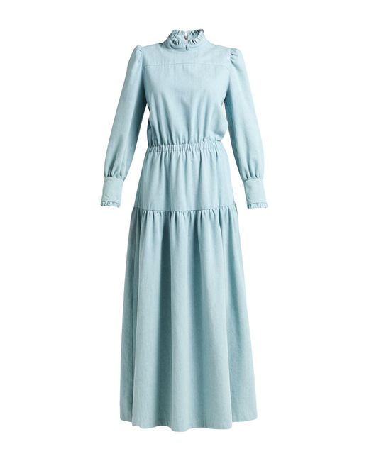 SAGE AND IVY Blue Maxi Dress Cotton