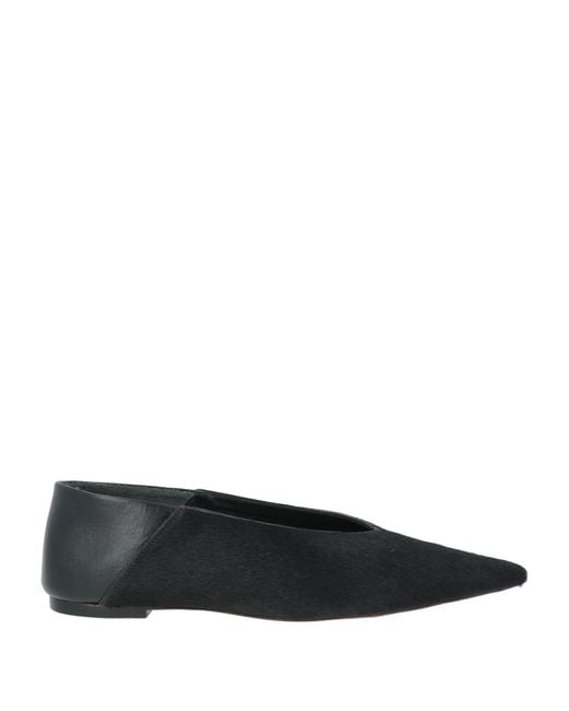 Ammb Milano Black Ballet Flats Leather