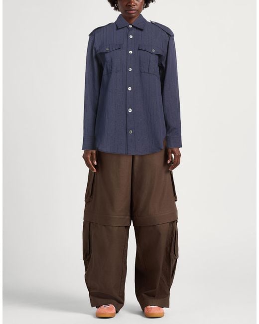 Zadig & Voltaire Blue Shirt Viscose, Polyamide, Metallic Fiber for men