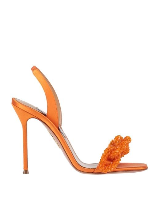 Aquazzura Orange Sandals