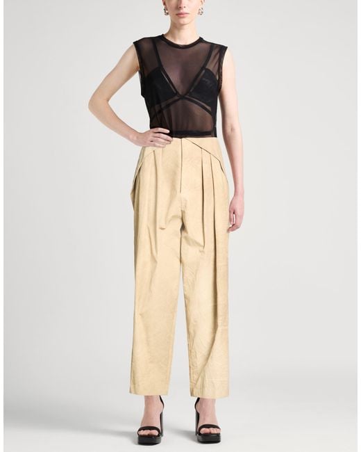 Uma Wang Natural Sand Pants Polyester