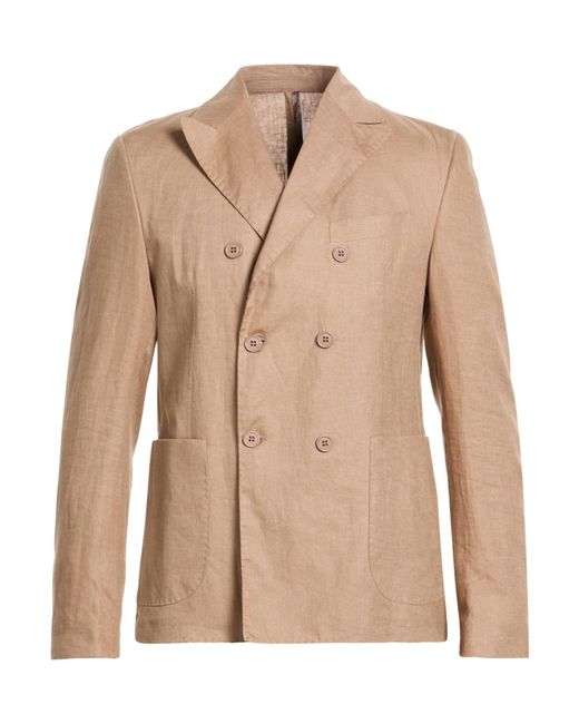 Alessandro Lamura Natural Blazer Linen for men