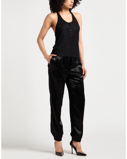 Tom Ford Black Tank Top Viscose, Elastane