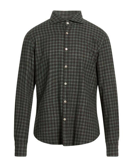 Giannetto Portofino Gray Shirt Cotton for men