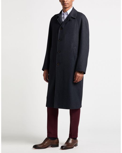 Boglioli Blue Coat Wool, Polyester for men