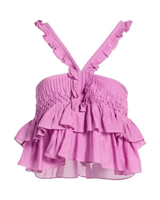 Isabel Marant Pink Mauve Top Cotton, Viscose