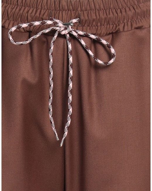 Gaelle Paris Brown Pants Polyester, Viscose, Elastane