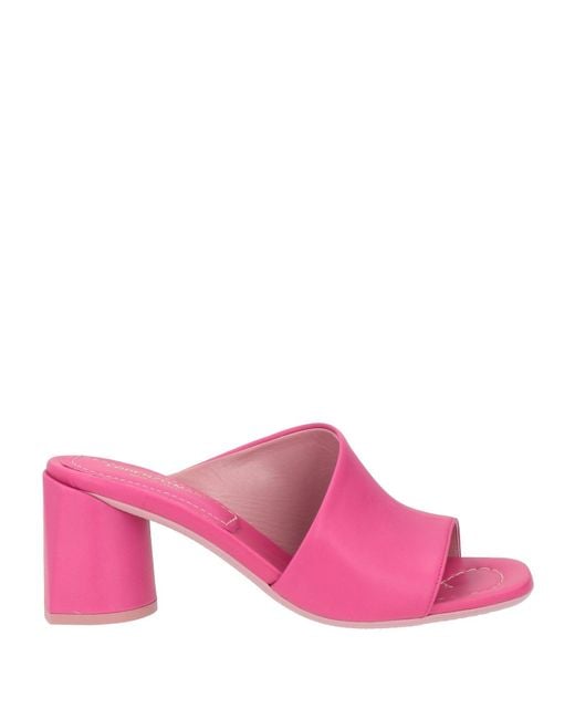Lorenzo Mari Pink Sandals Leather
