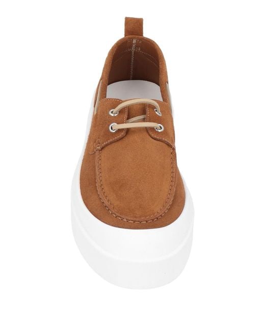 MSGM Brown Loafers Leather for men