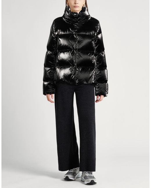 Herno Black Puffer Polyamide, Polyurethane