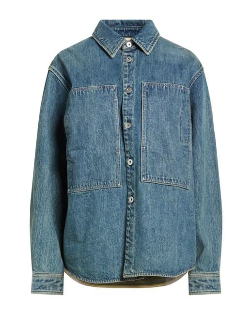 Jil Sander Blue Denim Outerwear Cotton