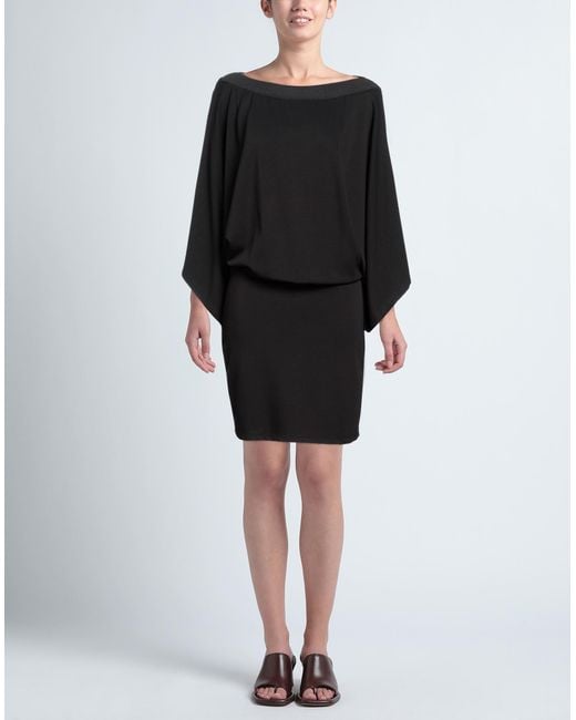 Armani Exchange Mini Dress in Black Lyst UK