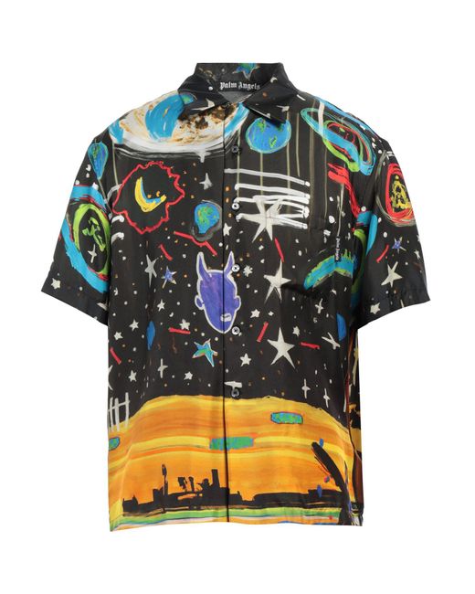 Palm Angels Black Shirt for men