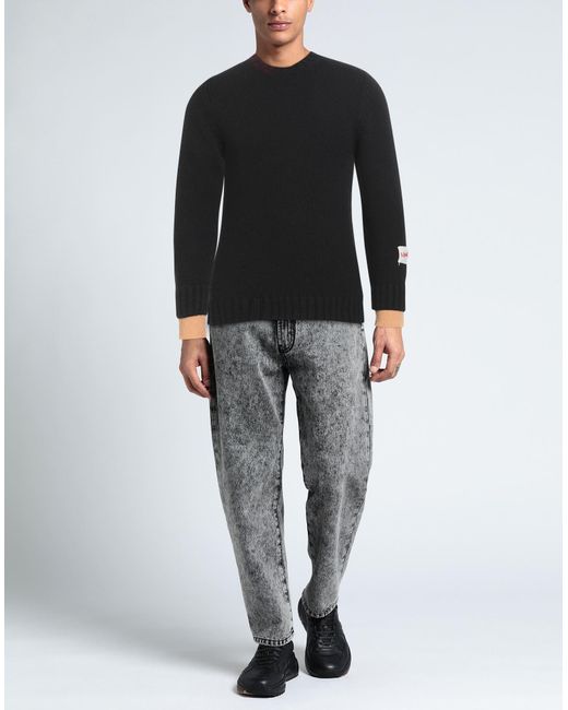 Longo Black Sweater Wool, Viscose, Polyamide, Cashmere for men