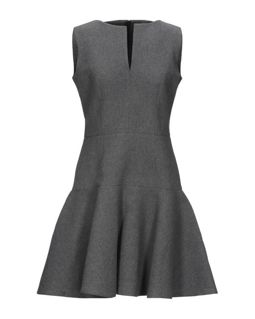 Paule Ka Gray Charcoal Mini Dress Viscose, Wool, Cotton