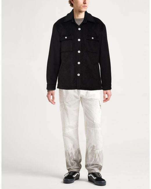FAMILY FIRST Black Jacket Polyester, Viscose for men