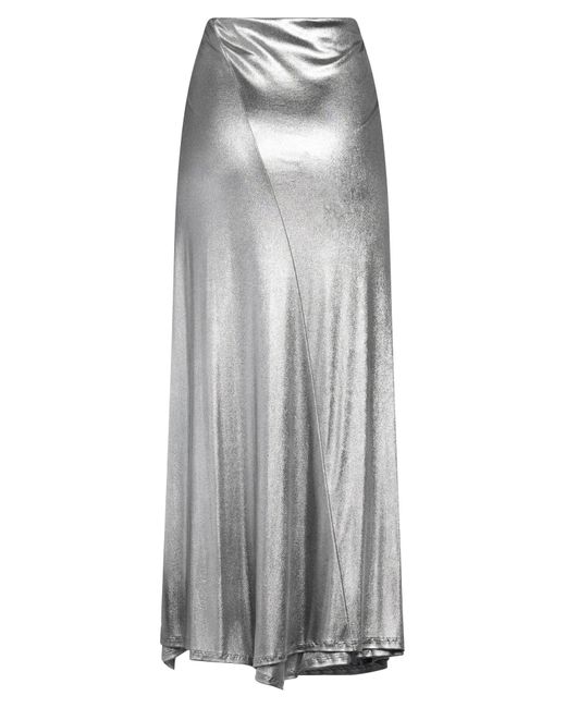 Loewe Gray Maxi Skirt Acetate, Polyamide