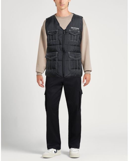 True Religion Black Gilet for men