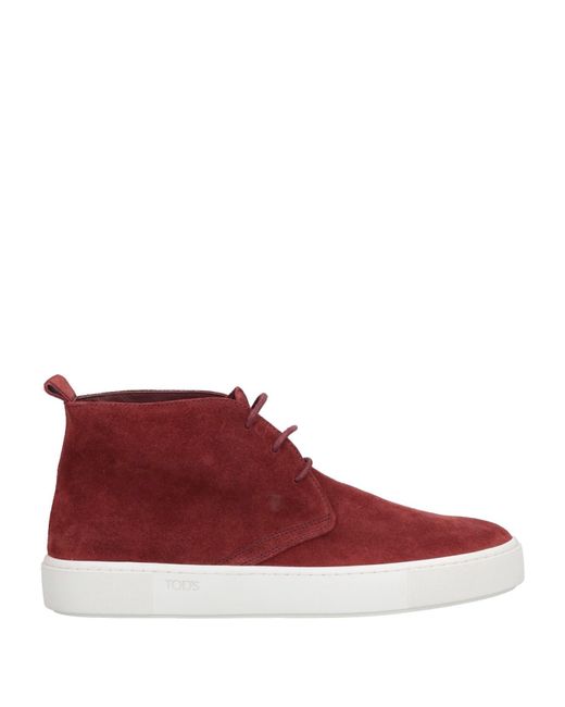 Tod's Red Ankle Boots for men