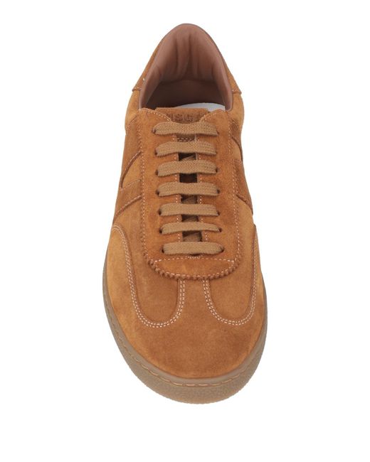 MSGM Brown Sneakers Leather for men