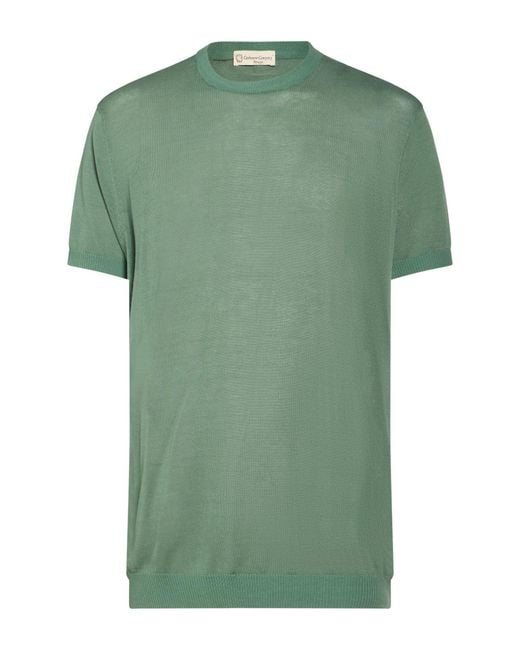 Cashmere Company Green Sweater Cotton, Linen for men