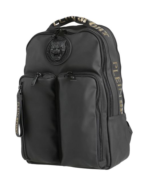 Philipp Plein Black Backpacks for men
