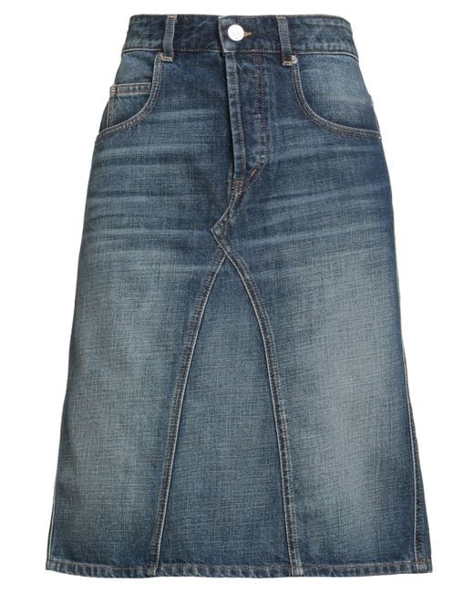 Isabel Marant Blue Denim Skirt Cotton
