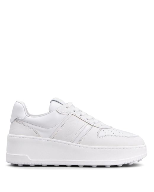 Tod's White Sneakers mit runder Kappe