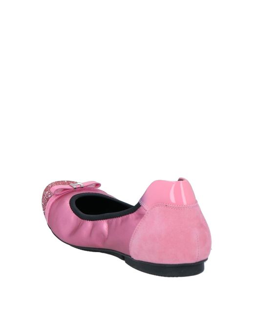 Hogan Pink Ballet Flats