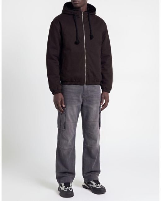 DISCLAIMER Black Jacket Cotton, Elastane for men