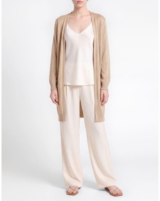 Pink Memories Natural Cardigan Viscose, Polyamide, Metal Fiber