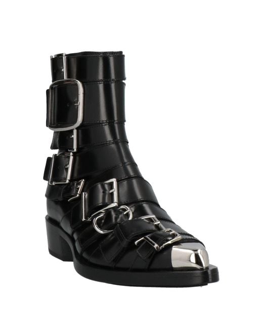 McQueen Black Ankle Boots