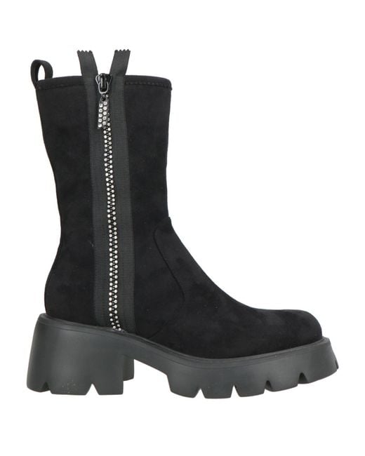 Luciano Barachini Black Ankle Boots