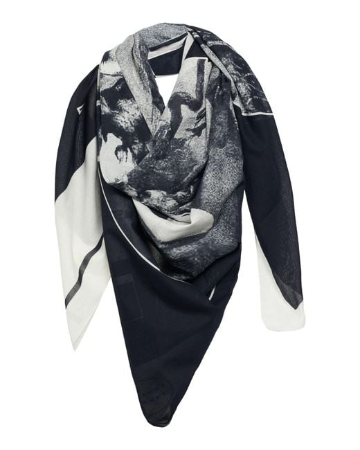 Rick Owens Blue Scarf for men