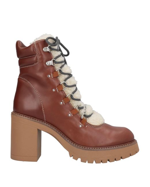 Pinko Brown Ankle Boots