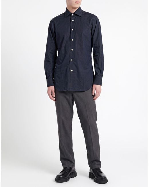 Camisa Kiton de hombre de color Blue